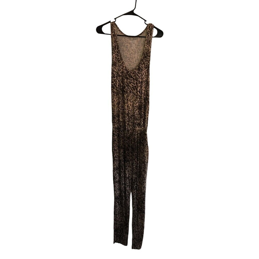 Sofia Vergara Romper Women's Size Small Brown Leopard Print Stretch Sofia Jeans